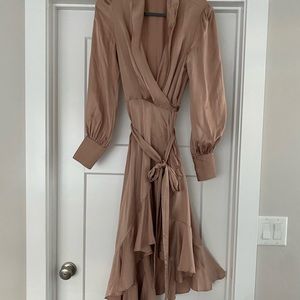 Zimmermann silk wrap dress